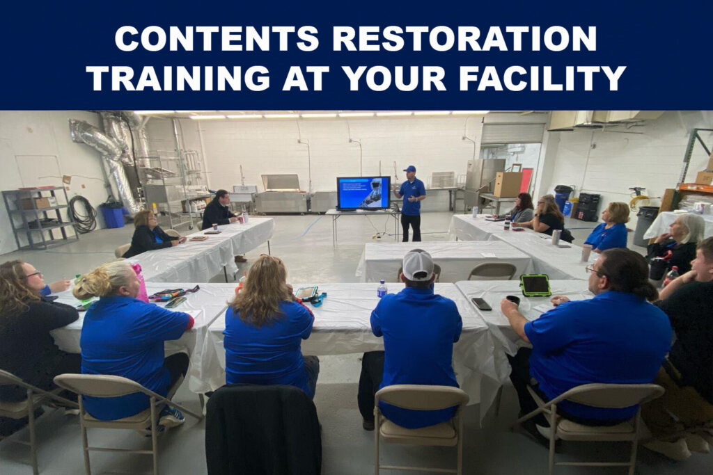 best contents fire restoration packout training